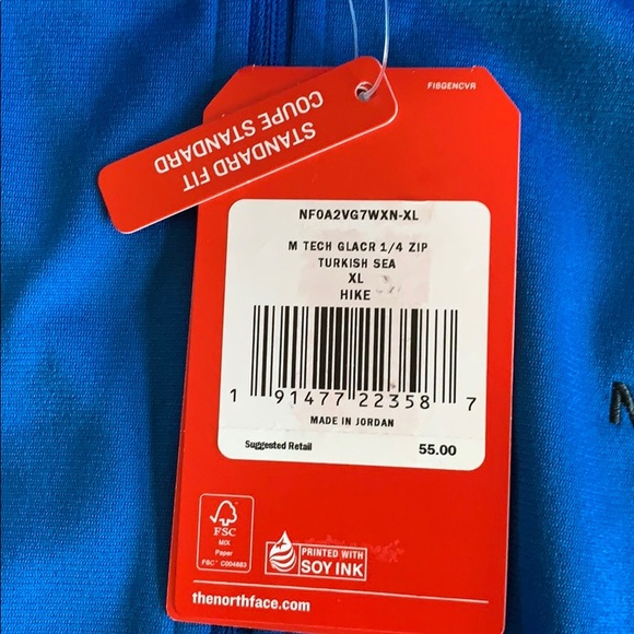 NWT NORTH FACE 1/4 ZIP SWEATER - Picture 4 of 8